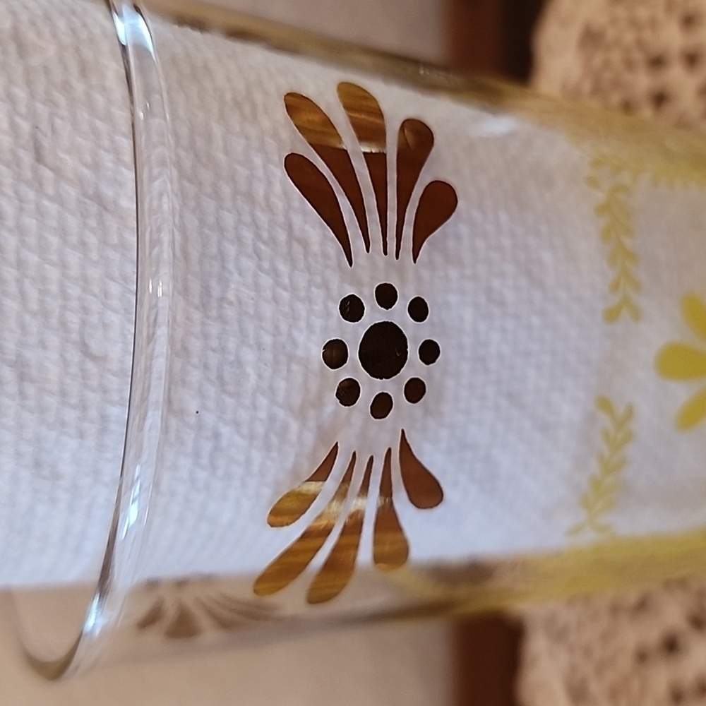 Anchor Hocking MCM Tumblers Barware Gold & Yellow - Picture 6 of 8